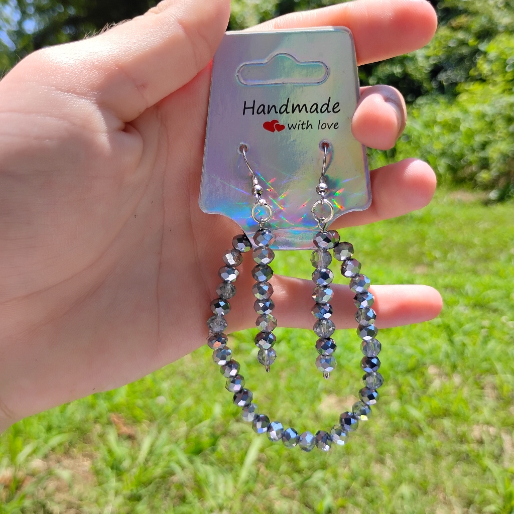 Handmade Pretty, Sparkly, Cute, Fancy Bracelet And Earring Jewelry Set